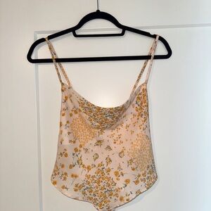 Le Lis Yellow and Cream Floral Camisole